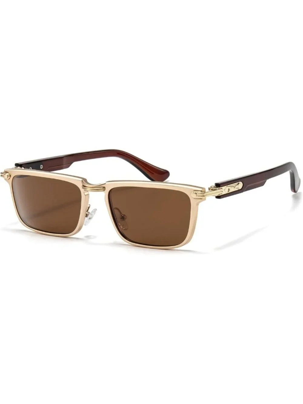Retro Rectangle Sunglasses for Men | Chunky Square Shades | Polarized UV400